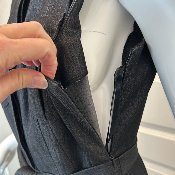 Calvin Klein woman’s sleeveless button front belted denim dress size 10 - Picture 5 of 11